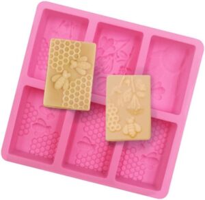 As melhores formas de silicone para sabonete artesanal 7 Molde Forma Silicone Sabonete Artesanal Abelha Colméia S13