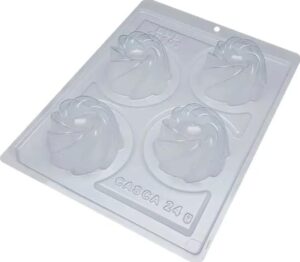 4 Formas 03 Partes P/Chocolate Trufa Sinuosa Bwb Cod 10103