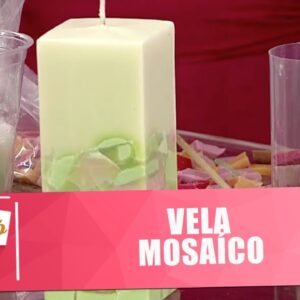 Como Fazer Vela Mosaico Com Materiais Reciclados