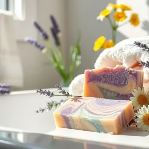 Receita de Sabonete Calmante com Lavanda e Camomila — Alívio no Banho