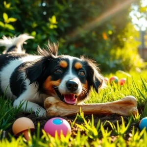 Por que cães escondem brinquedos e ossos no quintal