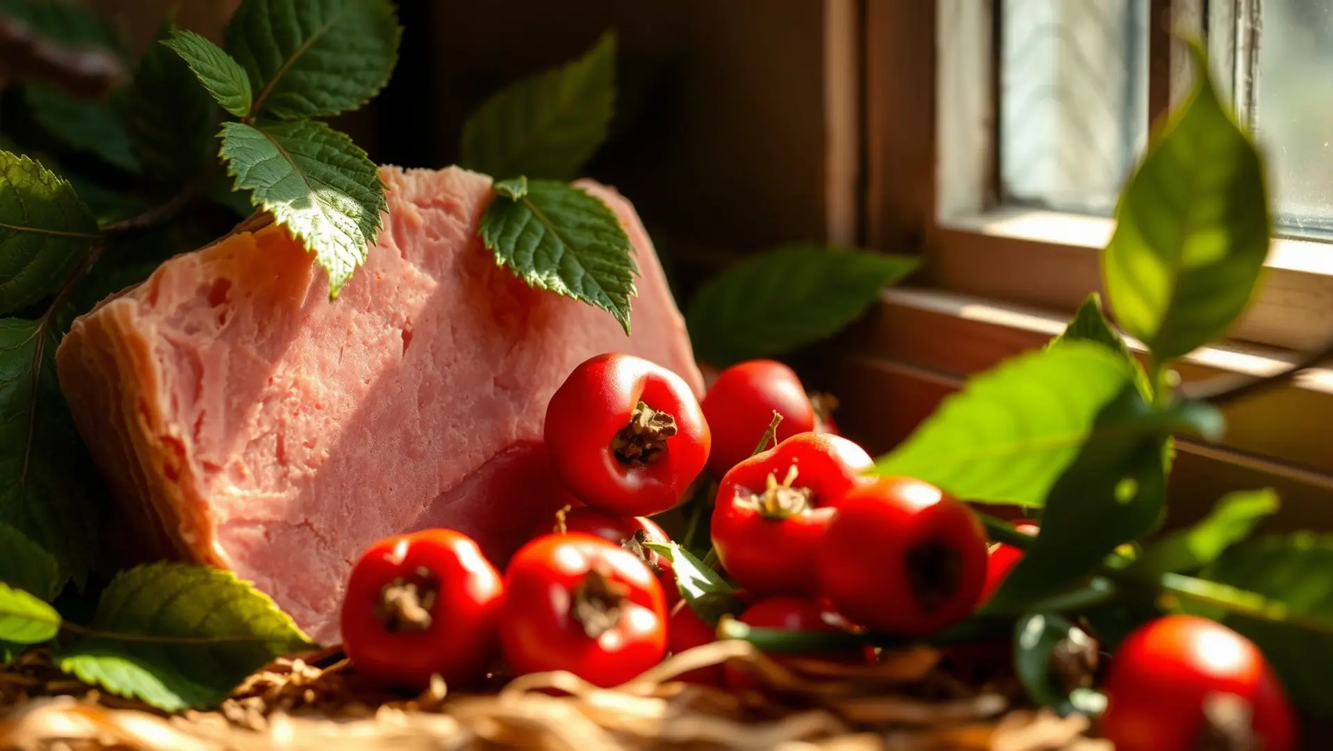 Sabonete de rosa mosqueta em ambiente caseiro