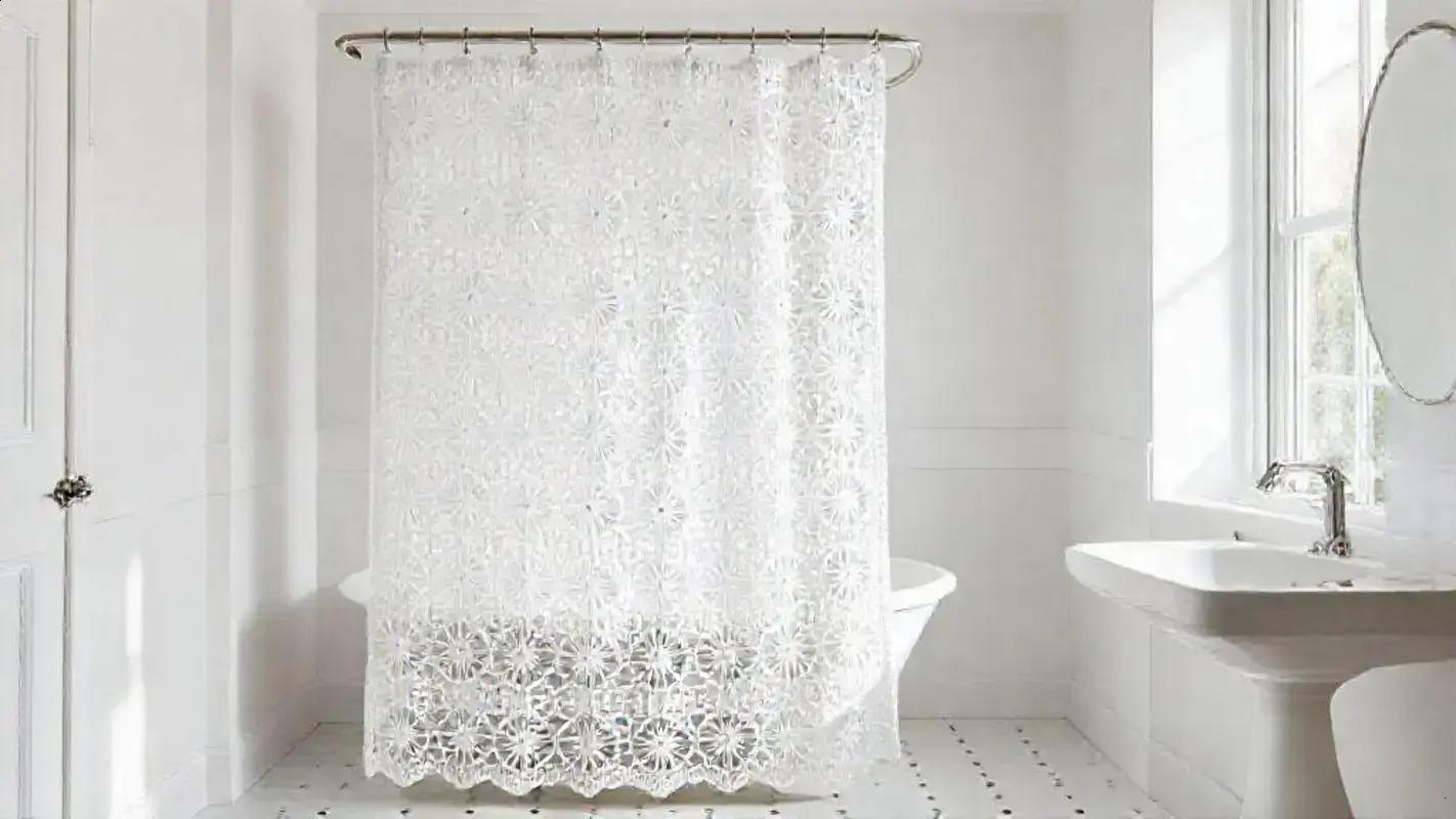 Cortina artesanal: charme e praticidade para o seu banheiro