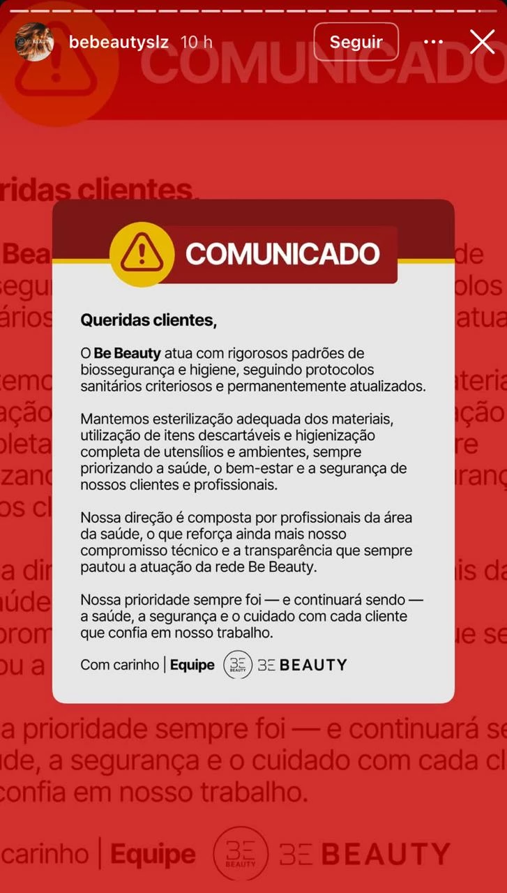 Justiça intima 11 salões de beleza de luxo em São Luís por falhas graves de biossegurança e prevenção de incêndios; audiência marcada